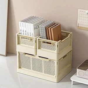 Multi-purpose Foldable Storage Basket Portable Books Sorting Box Toys - Picture 1 of 16