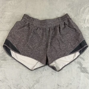 Lululemon Hotty Hot Short II 4” Heather Lux Multi Black Lined Size 10 - Picture 1 of 5