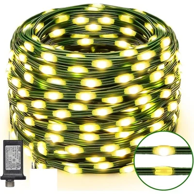 100M 1000LED String Lights Plug in Fairy Lights Waterproof Christmas Tree Party - Image 1 of 4
