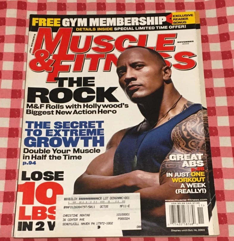 Muscle & Fitness Magazine November 2003 Bodybuilding The Rock WWF - WWE - Image 1 of 1