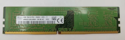 Hynix HMA851U6CJR6N-VK 4GB DDR4-2666V-U PC4-21300 1Rx16 Non-ECC UDIMM - Image 1 of 2