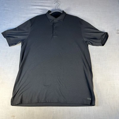 Camisa polo de golf Greg Norman 1/4 botones talla grande gris con puntos de alfiler Foto 1 de 4