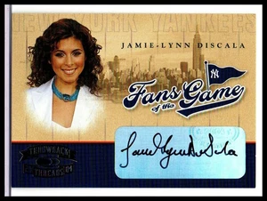 2004 Donruss Jamie-Lynn DiScala Sigler SOPRANOS Fans of the Game Yankees AUTO - Picture 1 of 2