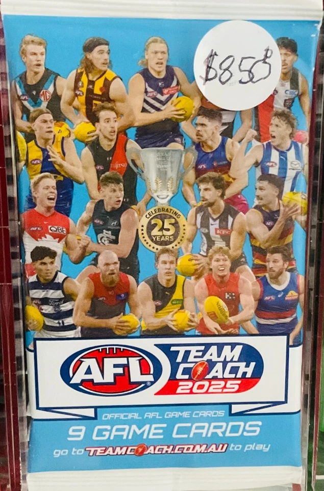 2025 AFL Team Coach Footy Cards Trading Card Sealed Card Pack (1 pack) - image 1 of 1