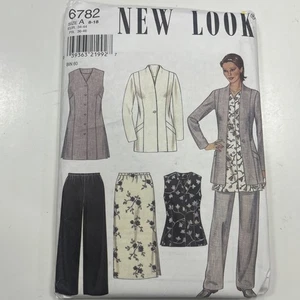 New Look Vtg pattern 6782 Misses Jacket Vest Shirt Pants Sizes 8-18  Uncut - Picture 1 of 5