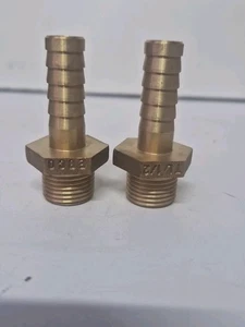 EBCO BSP HEX MALE HOSE 1/2" 16BAR Pack Of 2 - Picture 1 of 7