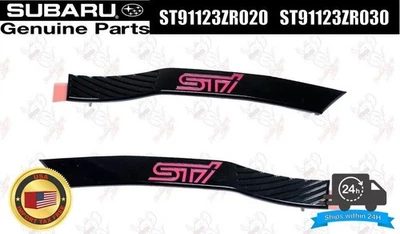 Subaru Genuine Impreza WRX R205 STI 08-14 Black Fender Side Moldings OEM - Image 1 of 4