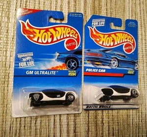 2 NEW Demolition Man SAPD Marked & Unmarked Hotwheels Police Diecast VTG NIB - Picture 1 of 8