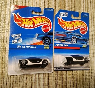  2 NEW Demolition Man SAPD Marked & Unmarked Hotwheels Police Diecast VTG NIB - Image 1 of 4