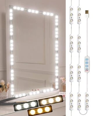 DLOMT Vanity Lights For Mirror Led Makeup Light Strip With 3 Color Temperature Lightin