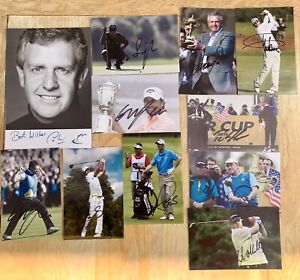Signed Golf Photographs Ryder Cup Europe Players - 6x4 / 8x6