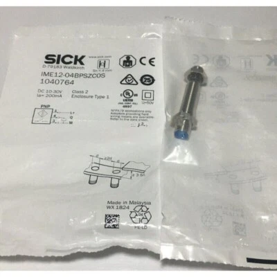 SICK IME12-04BPSZC0S Inductive Proximity Sensor M12 4mm 10-30VDC NPN NO RH - Image 1 of 4