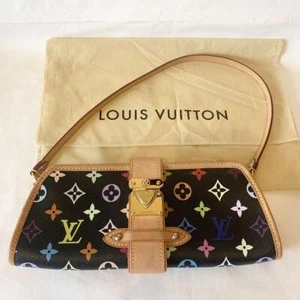 Louis Vuitton Multicolor Shirley Mini Shoulder Takashi Murakami Black JP - Picture 1 of 18