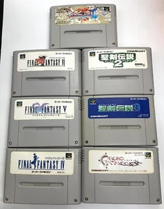 SFC RPG Lot Final Fantasy IV V VI Chrono Trigger Mana Series Japan Tested - Picture 1 of 23