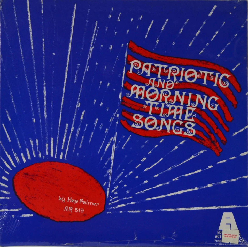 3 Hap Palmer LPs: PATRIOTIC AND MORNING TIME SONGS & 2 BASIC SKILL THROUGH MUSIC - Image 1 of 4
