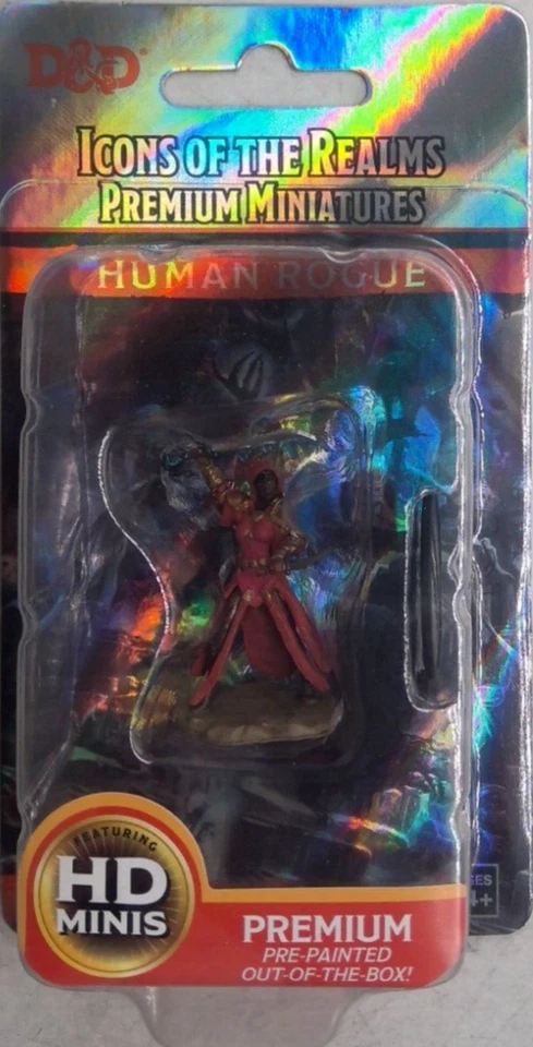 WIZKIDS DUNGEONS & DRAGONS ICONS PREMIUM MINIATURES ~ HUMAN FEMALE ROGUE