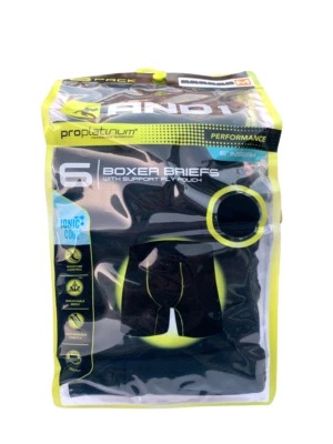Мужские трусы-боксеры AND1® длина 6 дюймов упаковка 6 шт. «сухие и прохладные» - Изображение 1 из 4