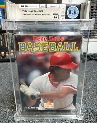 Atari 2600 7800 - Pete Rose Baseball - New Sealed NOS - WATA Graded 8.5 A+ - Image 1 of 4