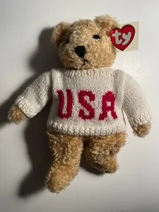 SUÉTER TY BEANIE BABIES 1992 ""BABY RIZADO"" OSO DE PELUCHE EE. UU. NUEVO - Imagen 1 de 7