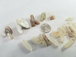 Various Rough Small crystal Quartz Specimens-Wands,Points / 7.2 Grams-21 Pieces  - Picture 1 of 8