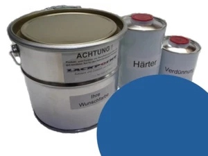 1 Liter Set 2K Autolack geeignet für Opel 236 Le Mansblau Oldtimer kein Klarlac - Bild 1 von 1