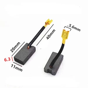 2 Stück Motorkohlebürsten Bürste für Elektromotor Ersatz 20 mm x 11 mm x 6,3 mm - Bild 1 von 4