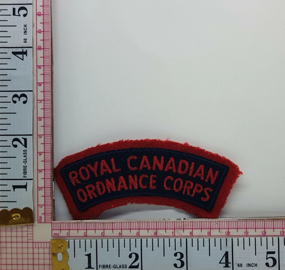 Royal Canadian Ordnance Corps Canada Army Jacket Vest Patch Crest Badge - Image 1 of 1