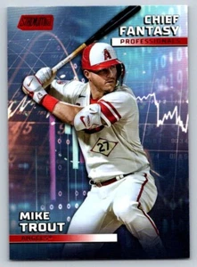 2023 TOPPS STADIUM CLUB CHIEF FANTASY PROFESSIONALS RED FOIL CFPRO-1 MIKE TROUT - Bild 1 von 2