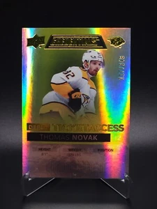 Thomas Novak 2021-22 U.D. Credentials Debut Ticket Access Yellow RC #117/249 - Picture 1 of 4