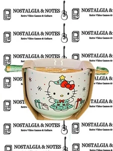 Hello Kitty Christmas 2023 Ramen Bowl w Chopsticks - Picture 1 of 2