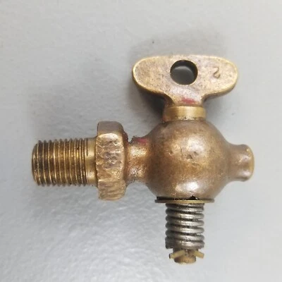 VÁLVULA DE DRENAJE / LLAVE DE LATÓN VINTAGE FORD CHEVY DODGE CADILLAC AÑOS 20 30 40 Foto 1 de 4