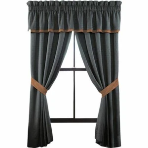 Croscill TUSCON Arizona Teal Pole Top Drapes Drapery - Picture 1 of 3