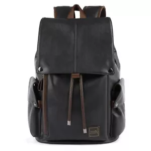 Lederrucksack Reise Multi große Kapazität Junge Laptop Schultasche - Bild 1 von 10