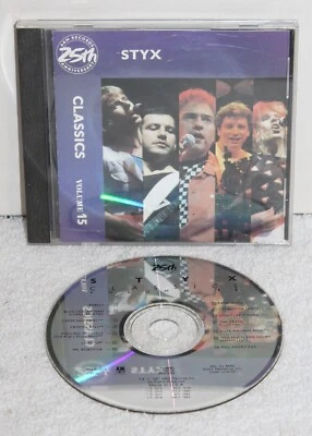 Styx Classics 25th Anniversary ~ Vol 15 ~ 1987 A&M Records CD-2513 ~ Used CD VG+ Foto 1 de 4