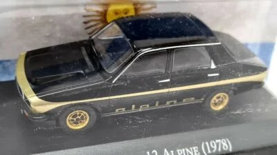 Altaya 1/43 - Renault 12 Alpine 1978 Black Gold Blister Packed Diecast Model Car - Image 1 of 3