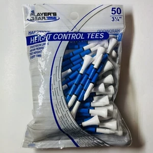 T-shirt controllo altezza Player's Gear Golf 3 1/4" legno duro confezione da 50 accessori premium - Foto 1 di 4