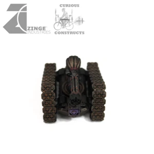 Zinge Industries Steampunk Tracked Mobile Gun Platforms + Guns x3 S-ART10 B - Picture 1 of 16
