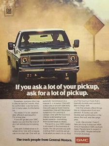 Camionetas GMC Disty Dirt Road anuncio impreso vintage 1975 - Imagen 1 de 4