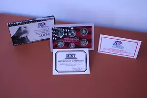 2004 S US Mint 50 State Quarters Uncirculated Silver Proof 5-Coin Set - Picture 1 of 8