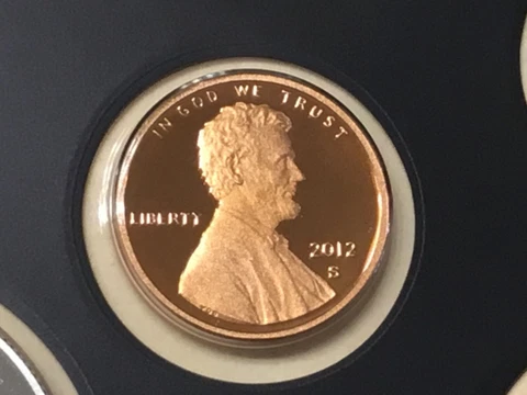 2012 S LINCOLN SHIELD PENNY CENT GEM PROOF. NICE UNGRADED BUT HIGH GRADE COIN! Cover
