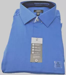 Alfani Mens Regular Fit Performance dress shirt, Md BLUE, Size L 16-16.5-34/35 - Picture 1 of 1