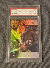 1999-00 SPx Elton Brand RC #1995/3500 PSA 8 BULLS