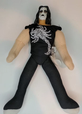 Vtg WCW Sting NWO 1999 Plush 9" Plastic Head Play By Play Cover