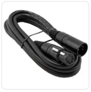 Bulk Qty Of 10 TECHNI-LUX: DMX Data Cable XLR 5pin Male to Female 5' UL2969 - Picture 1 of 2