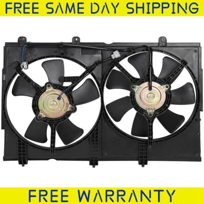 Conjunto de ventilador de refrigeración condensador de radiador de 1 pieza para Mitsubishi Outlander 2003-2006 Foto 1 de 4