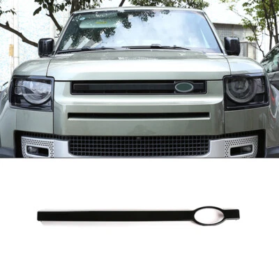 Gloss Black ABS Front Grille Moulding Trim Rod For Land Rover Defender 2020-2023 Foto 1 de 4