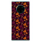 Azzumo Purple Orange Scrapbook Floral Patterns Thin Case For the Huawei