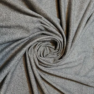 Silver Grey Viscose Suede Fabric Craft Costume Dress Quilting Material 58" Meter - Picture 1 of 3