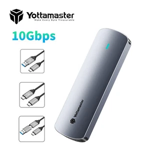 Yottamaster M.2 SSD Gehäuse SATA NVMe Dual Protocol USB 3.2 Gen 2 10 Gbps B M-Key - Bild 1 von 13