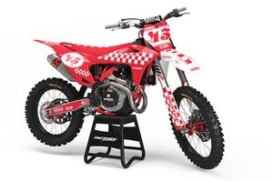 Gas Gas Checker Custom MX graphics -  most models available bw - Picture 1 of 3
